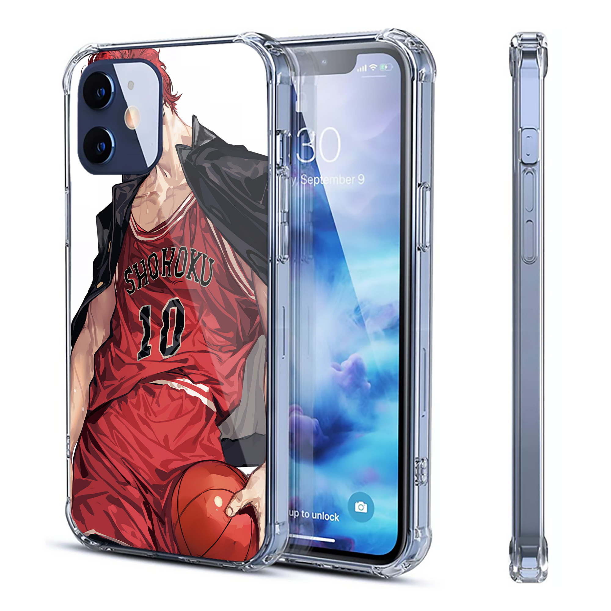 （画像用） SLAM DUNK／スラムダンク 【iPhone 12シリーズ対応】透明スマホケース（クリアソフトケース）
